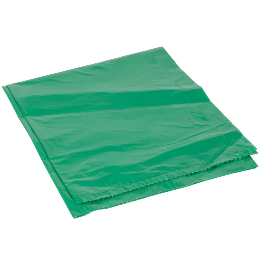 Green garbage clearance bags